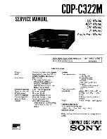 Sony CDP-C322M Service Manual preview