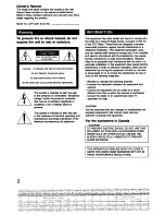 Предварительный просмотр 2 страницы Sony CDP-C331 - Compact Disc Player Operating Instructions Manual