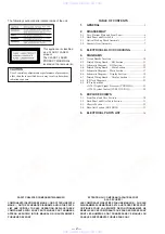 Предварительный просмотр 2 страницы Sony CDP-C360Z Service Manual