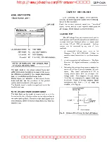 Предварительный просмотр 3 страницы Sony CDP-C425 Service Manual