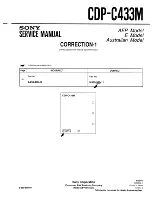 Предварительный просмотр 29 страницы Sony CDP-C433M Service Manual