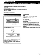 Предварительный просмотр 21 страницы Sony CDP-C435 - Compact Disc Player Operating Instructions Manual