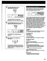 Предварительный просмотр 23 страницы Sony CDP-C435 - Compact Disc Player Operating Instructions Manual