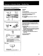 Предварительный просмотр 13 страницы Sony CDP-C445 Operating Instructions Manual