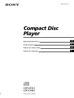 Sony CDP-C460Z Operating Instructions Manual предпросмотр