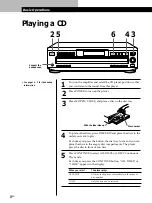 Предварительный просмотр 8 страницы Sony CDP-C460Z Operating Instructions Manual