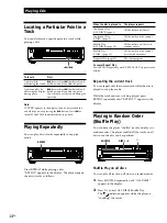 Предварительный просмотр 14 страницы Sony CDP-C460Z Operating Instructions Manual