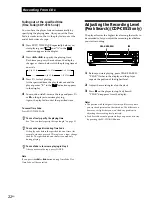 Предварительный просмотр 22 страницы Sony CDP-C460Z Operating Instructions Manual