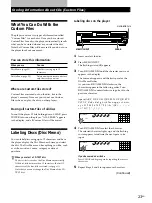 Предварительный просмотр 23 страницы Sony CDP-C460Z Operating Instructions Manual