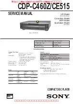 Preview for 1 page of Sony CDP-C460Z Service Manual