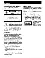 Предварительный просмотр 2 страницы Sony CDP-C545 Opertating Instructions