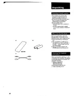 Предварительный просмотр 4 страницы Sony CDP-C545 Opertating Instructions