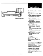 Предварительный просмотр 9 страницы Sony CDP-C545 Opertating Instructions