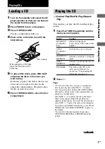 Предварительный просмотр 7 страницы Sony CDP-C5CS  (CDPC5CS) Operating Instructions Manual