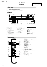 Предварительный просмотр 4 страницы Sony CDP-C5CS  (CDPC5CS) Service Manual