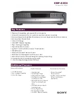 Preview for 1 page of Sony CDP-C5CS  (CDPC5CS) Specifications