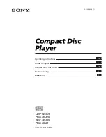 Sony CDP-C661 Operating Instructions (CD Component Operating Instructions Manual предпросмотр