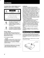 Preview for 2 page of Sony CDP-C715 Operating Instructions Manual