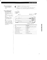 Preview for 7 page of Sony CDP-CA80ES - Es Compact Disc Player Operating Instructions Manual