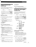 Preview for 15 page of Sony CDP-CA80ES - Es Compact Disc Player Operating Instructions Manual