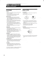 Preview for 23 page of Sony CDP-CA80ES - Es Compact Disc Player Operating Instructions Manual