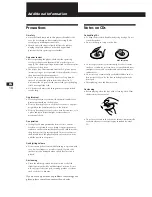 Предварительный просмотр 18 страницы Sony CDP-CA8ES - 5 Disc Cd Changer Operating Instructions Manual