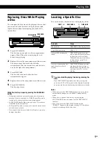 Предварительный просмотр 9 страницы Sony CDP-CE235 - Compact Disc Changer Operating Instructions Manual