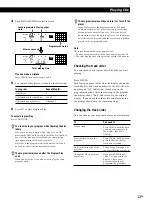 Предварительный просмотр 13 страницы Sony CDP-CE235 - Compact Disc Changer Operating Instructions Manual