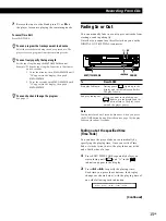 Предварительный просмотр 15 страницы Sony CDP-CE235 - Compact Disc Changer Operating Instructions Manual