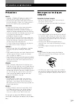 Предварительный просмотр 35 страницы Sony CDP-CE235 - Compact Disc Changer Operating Instructions Manual