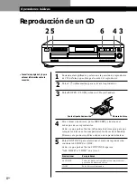 Предварительный просмотр 42 страницы Sony CDP-CE235 - Compact Disc Changer Operating Instructions Manual