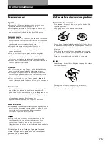 Предварительный просмотр 53 страницы Sony CDP-CE235 - Compact Disc Changer Operating Instructions Manual