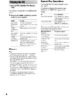 Preview for 8 page of Sony CDP-CE275 - Carousel Cd Player 5 Discs Operating Instructions Manual