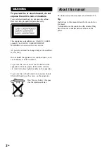 Предварительный просмотр 2 страницы Sony CDP-CE375 Operating Instructions Manual