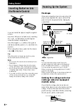 Предварительный просмотр 6 страницы Sony CDP-CE375 Operating Instructions Manual