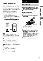 Предварительный просмотр 7 страницы Sony CDP-CE375 Operating Instructions Manual