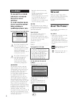 Preview for 2 page of Sony CDP-CE525 - Compact Disc Player Operating Instructions Manual