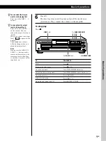 Предварительный просмотр 9 страницы Sony CDP-CE535 - Compact Disc Player Operating Instructions Manual