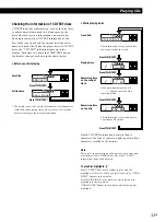 Предварительный просмотр 11 страницы Sony CDP-CE535 - Compact Disc Player Operating Instructions Manual