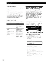 Preview for 18 page of Sony CDP-CE535 - Compact Disc Player Operating Instructions Manual