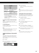 Preview for 19 page of Sony CDP-CE535 - Compact Disc Player Operating Instructions Manual