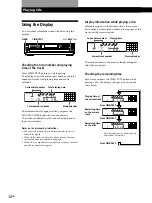 Предварительный просмотр 10 страницы Sony CDP-CE545 - Compact Disc Player Operating Instructions Manual