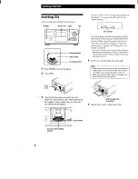 Предварительный просмотр 6 страницы Sony CDP-CX200 Operating Instructions Manual