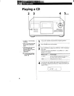 Предварительный просмотр 8 страницы Sony CDP-CX200 Operating Instructions Manual