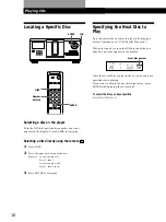 Предварительный просмотр 10 страницы Sony CDP-CX225 - 200 Disc Cd Changer Operating Instructions Manual