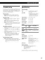 Предварительный просмотр 17 страницы Sony CDP-CX225 - 200 Disc Cd Changer Operating Instructions Manual