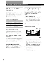 Preview for 18 page of Sony CDP-CX230 - Compact Disc Changer Operating Instructions Manual