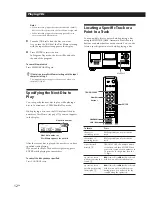 Preview for 12 page of Sony CDP-CX250 - 200 Disc Cd Changer Operating Instructions Manual