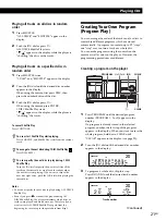 Preview for 21 page of Sony CDP-CX260 - 200 Disc Cd Changer Operating Instructions Manual