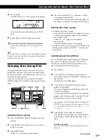 Preview for 33 page of Sony CDP-CX260 - 200 Disc Cd Changer Operating Instructions Manual